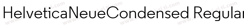 HelveticaNeueCondensed Regular字体转换